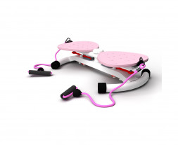 Фитнес платформа DFC &quot;Twister Bow&quot; с эспандерами Розовый