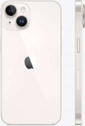 Смартфон Apple iPhone 14 A2882 128ГБ, сияющая звезда, ИНДИЯ (mpur3hn/a)